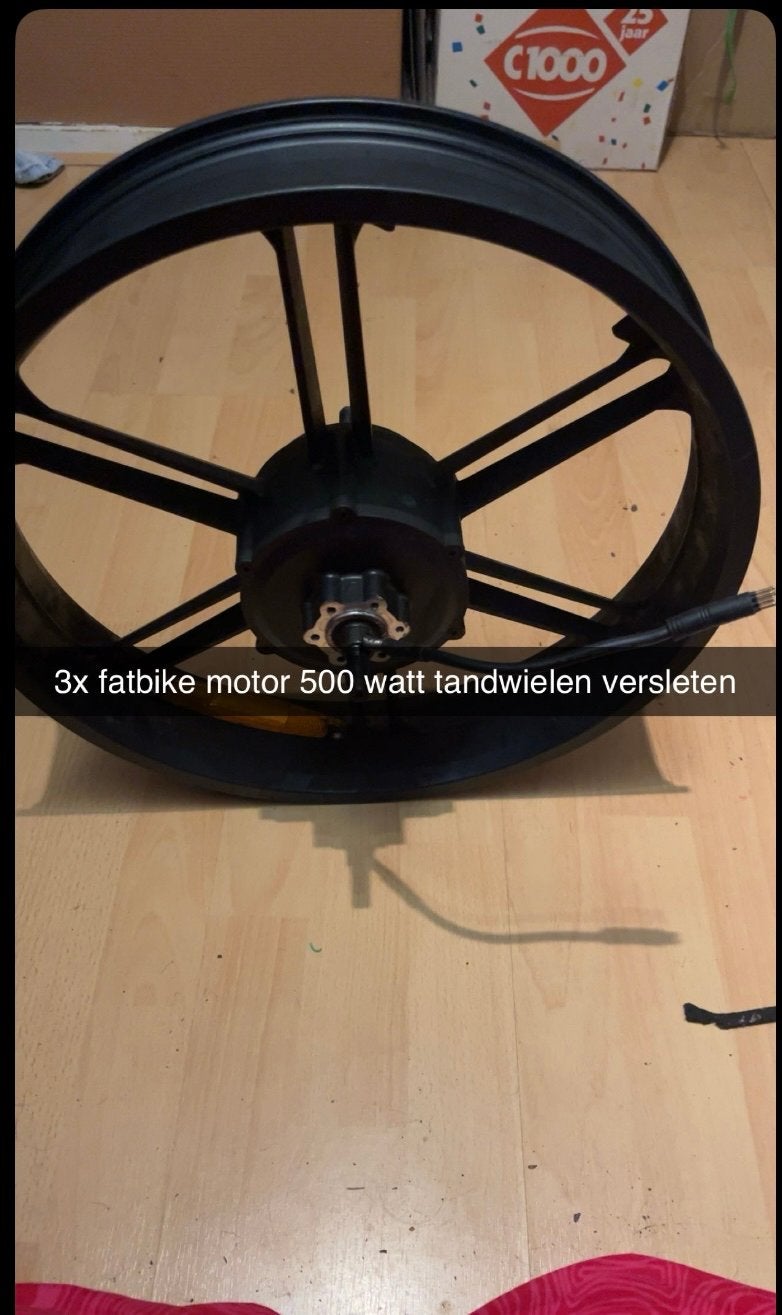 Fatbike motoren 250W en 500W (tandwielen versleten), Ophalen of Verzenden, Gebruikt, Fatbike, Motor