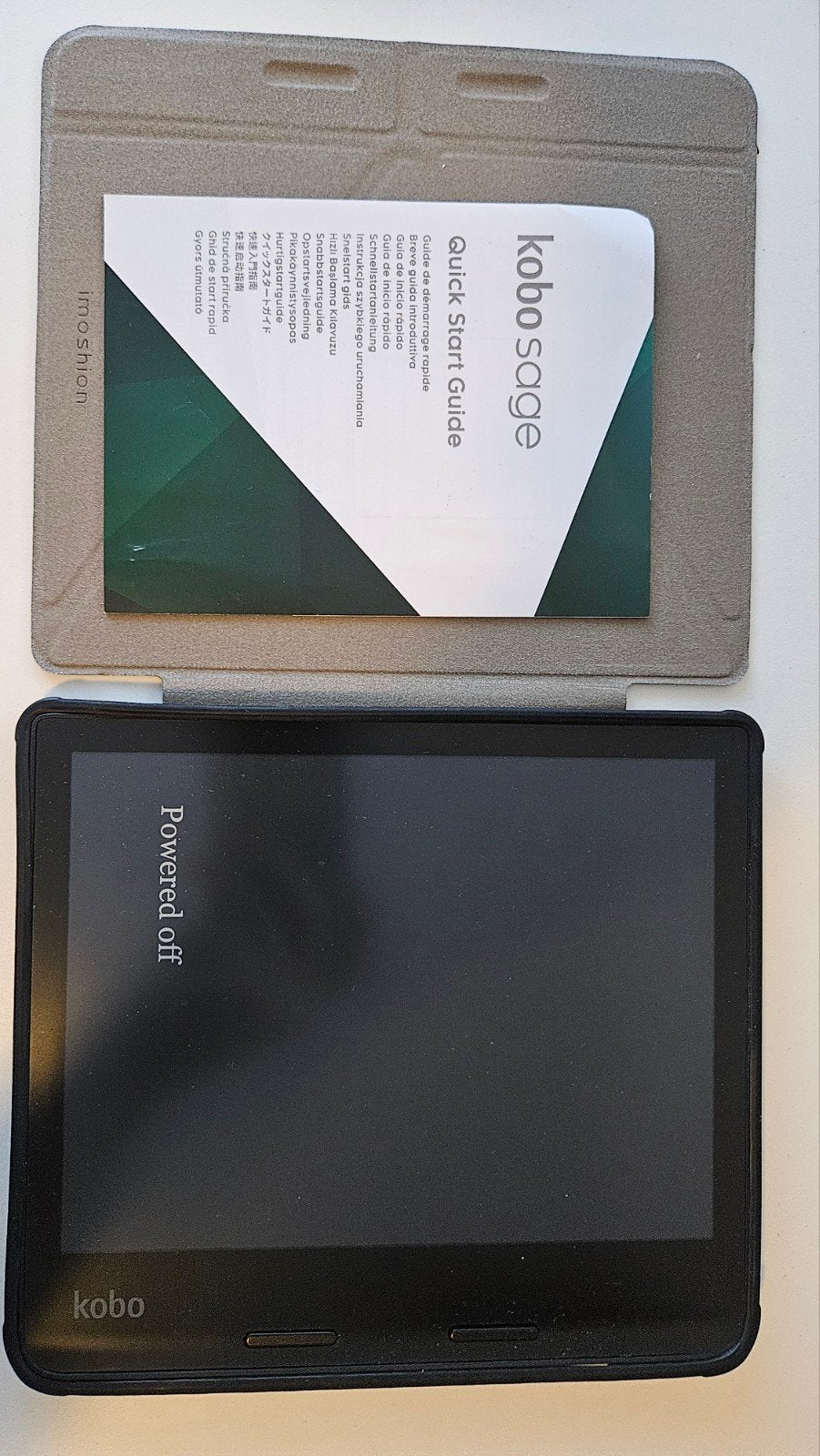 Kobo Sage met origami hoes - Perfect voor notities, Computers en Software, 8 inch, Kobo, Ophalen of Verzenden, Zo goed als nieuw