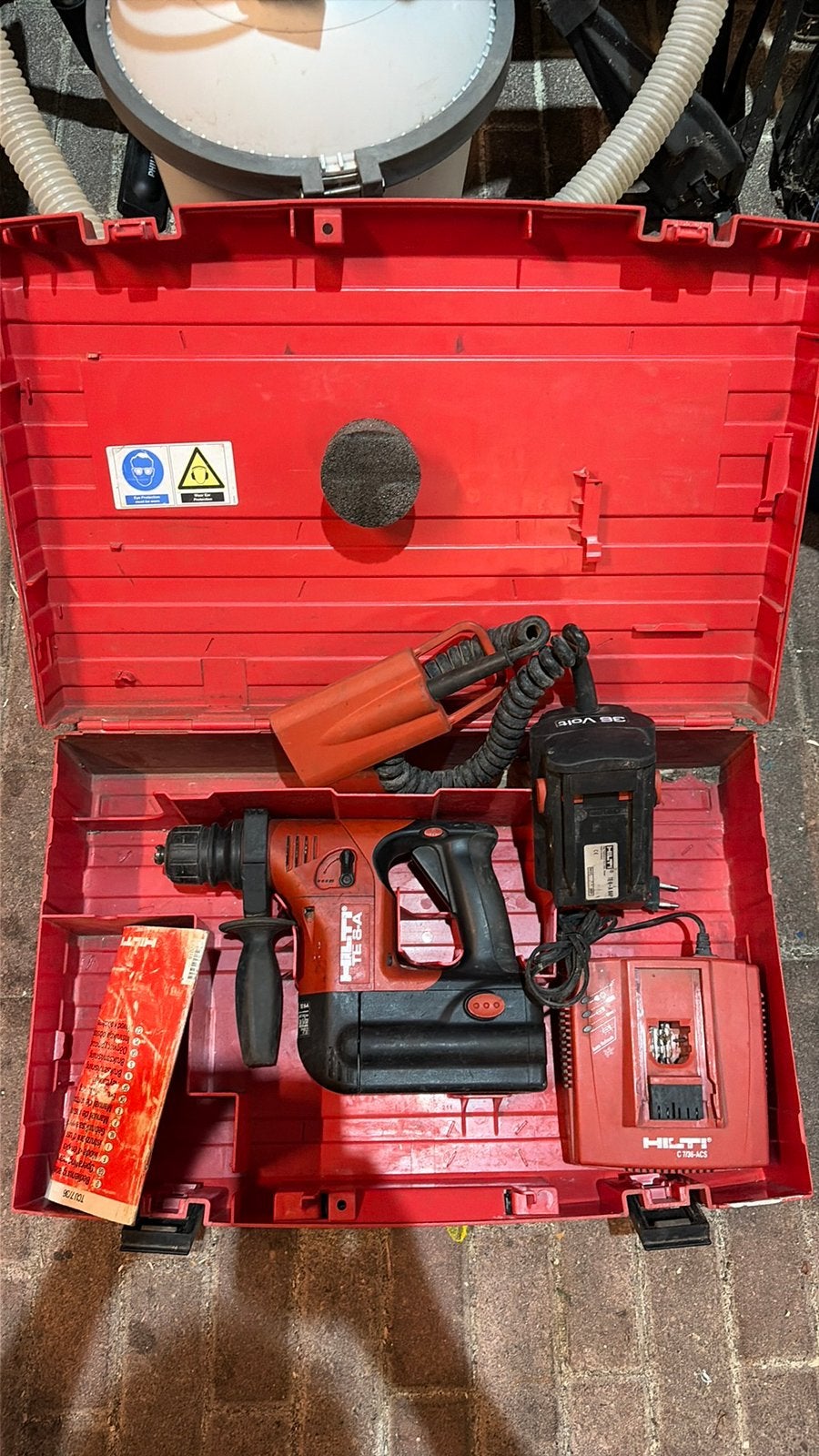 Hilti TE6-A inc broekriemadapter, Ophalen of Verzenden, Gebruikt, Boormachine, Klopboormechanisme