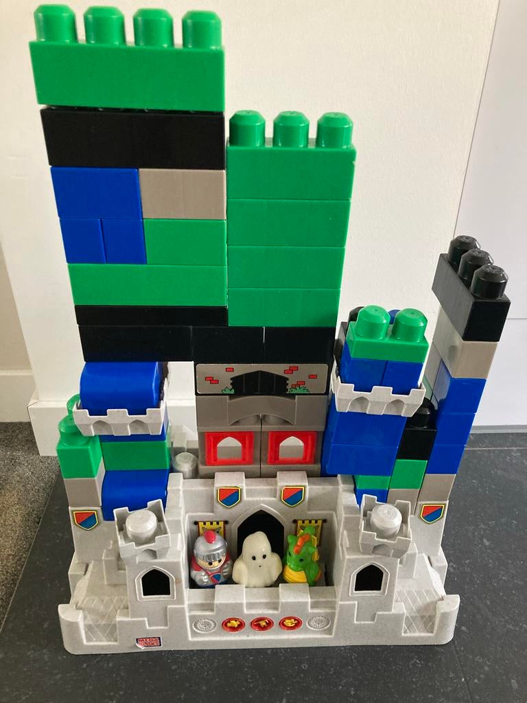 Mega Bloks Kasteel met ridders en draak, Ophalen of Verzenden, Gebruikt, Megabloks