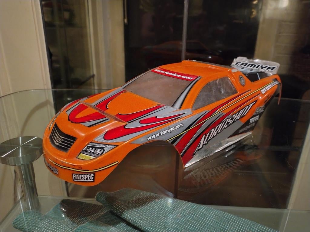 Tamiya Aqro Shot DT03 body gebruikt., Elektro, Gebruikt, Ophalen of Verzenden, Schaal 1:10