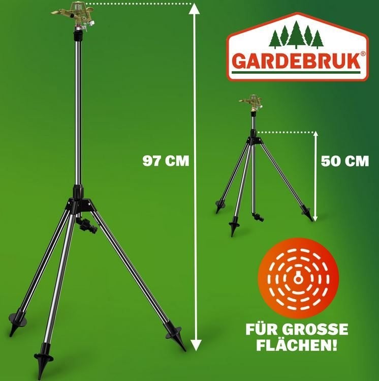 Tuinsproeier gazonsproeier RVS 63-120cm 450m² GRATIS BEZORGD, Sectorsproeier, Verzenden, Nieuw, Nvt