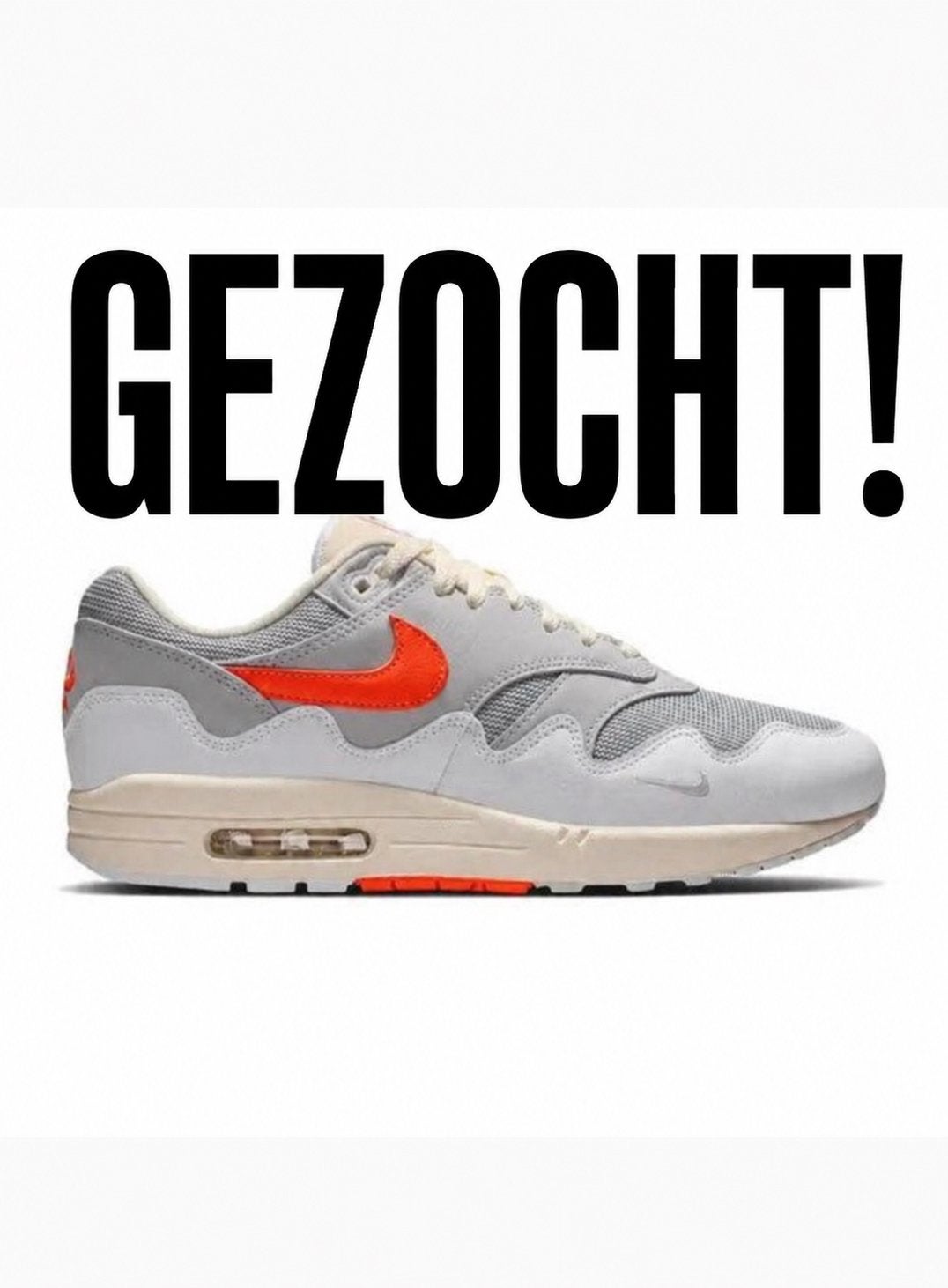 GEZOCHT: Air Max x patta crimson waves in maat 48,5 (US14), Ophalen of Verzenden, Nieuw, Overige kleuren, Sneakers of Gympen