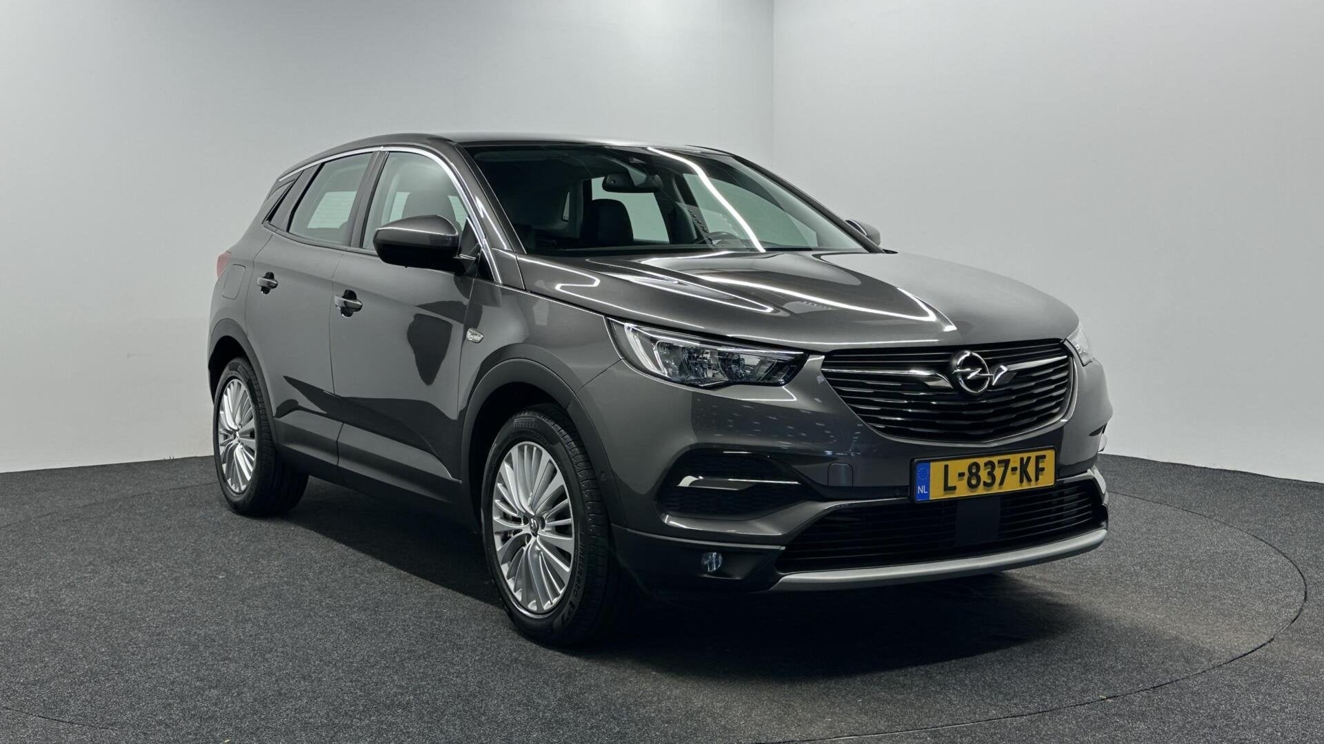 Opel Grandland X 1.2 Turbo Innovationn TREKHAAK CAMERA CARPL, Auto's, Gebruikt, 1199 cc, Met garantie (alle), Leder en Stof