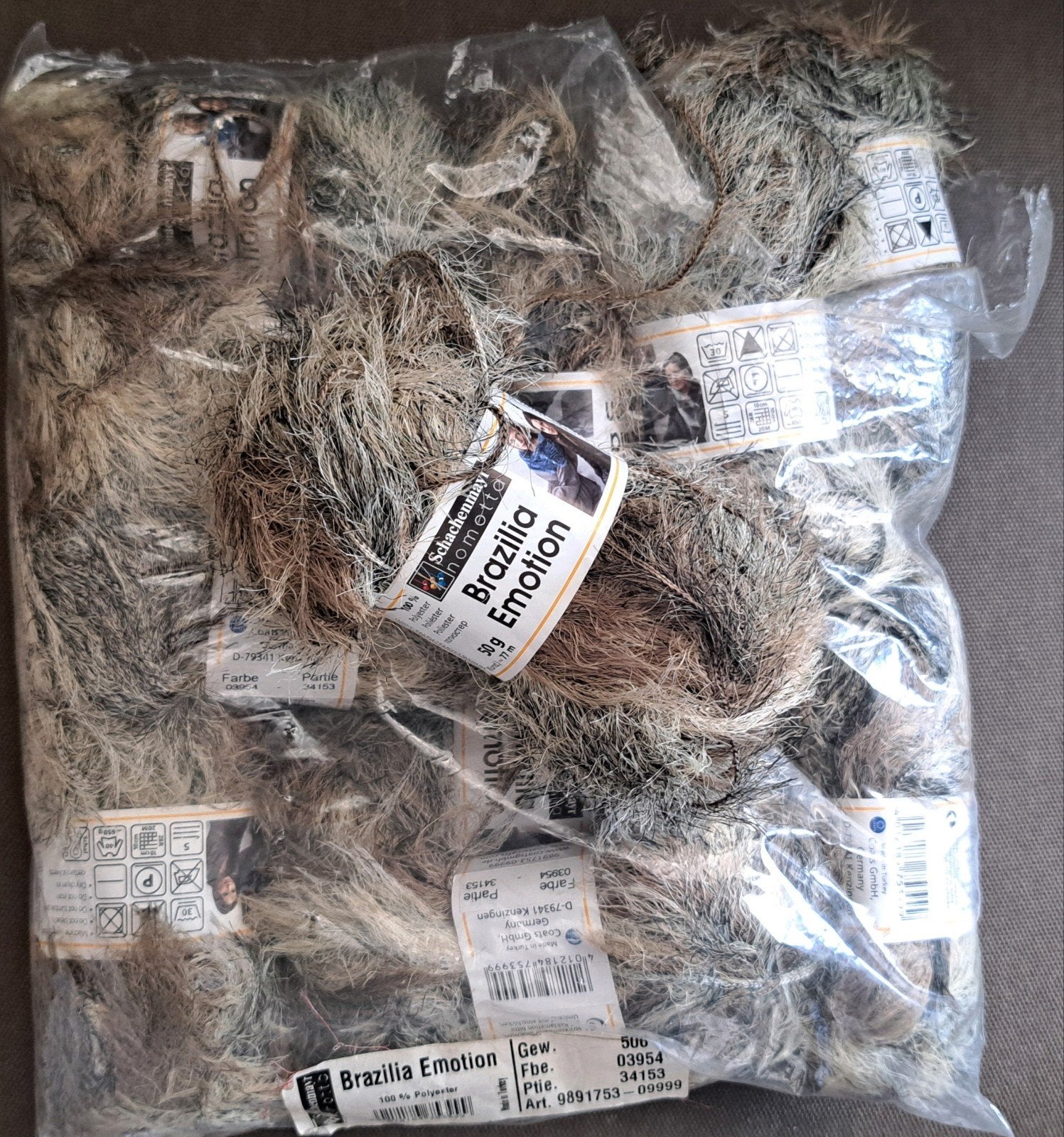 Schachenmayr Brazilia Emotion - 11 bollen (550g), Ophalen of Verzenden, Nieuw, Breien of Haken, Wol of Garen