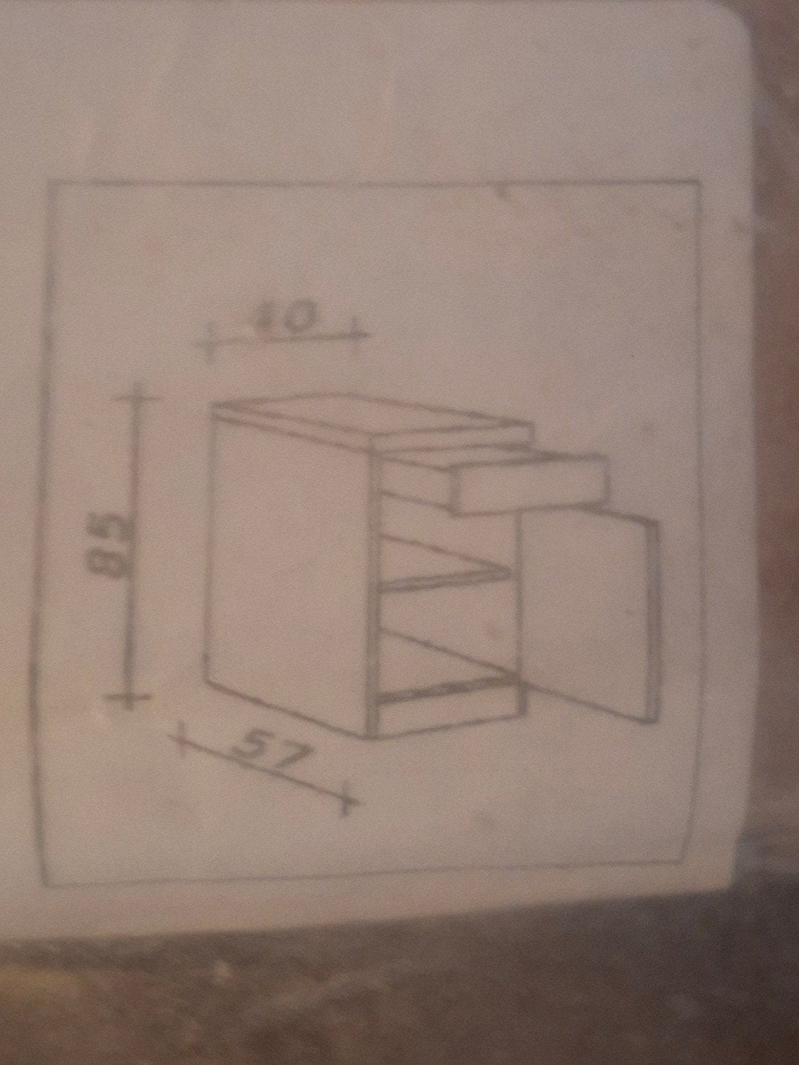 Nieuw enkele keukenblok met lade., Huis en Inrichting, Keuken | Keukenelementen, Ophalen, Nieuw, 50 tot 100 cm, Minder dan 100 cm