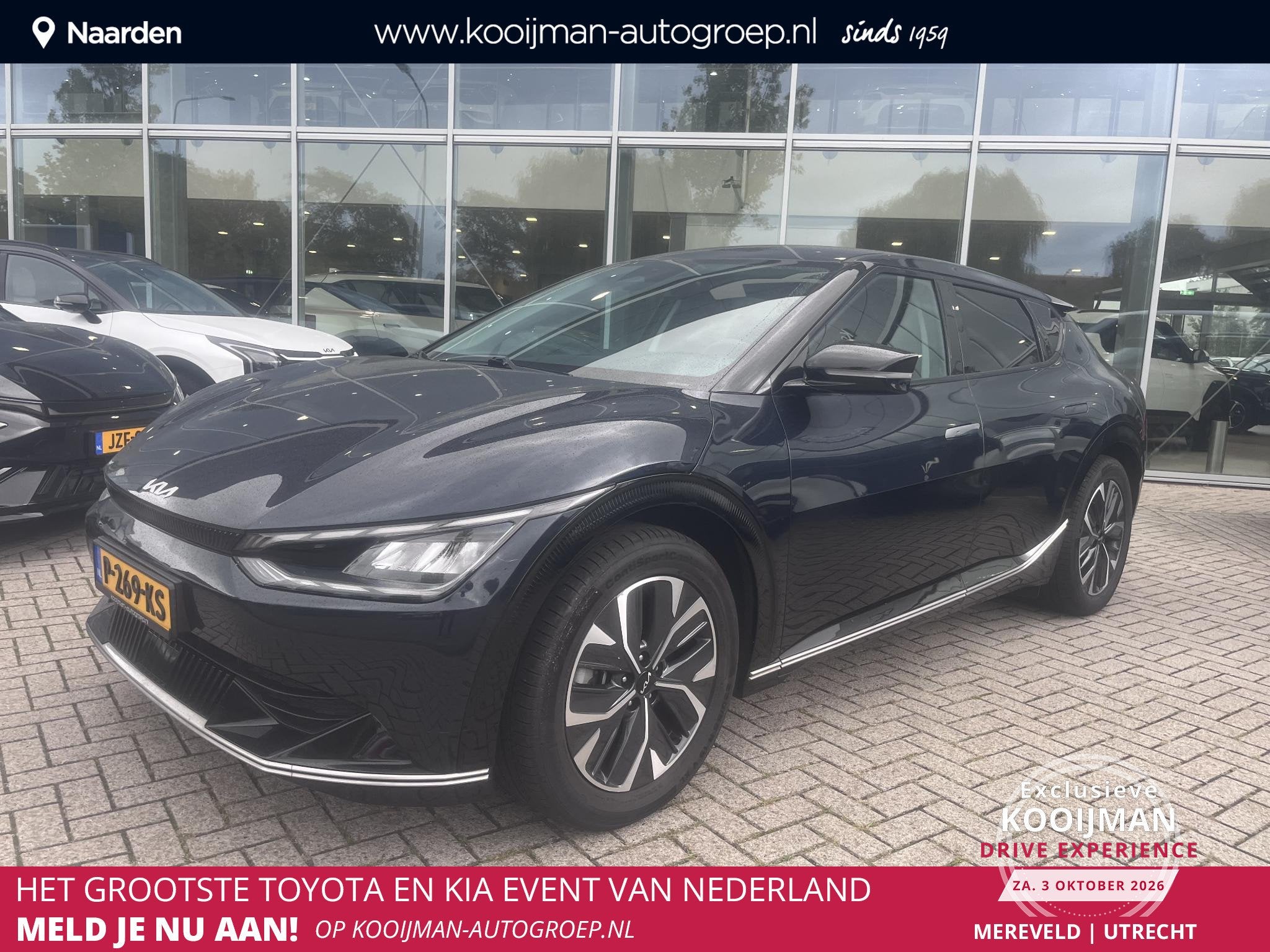 Kia EV6 Plus 77.4 kWh Nav|Lmv|stoel en stuur verwarming|1e e