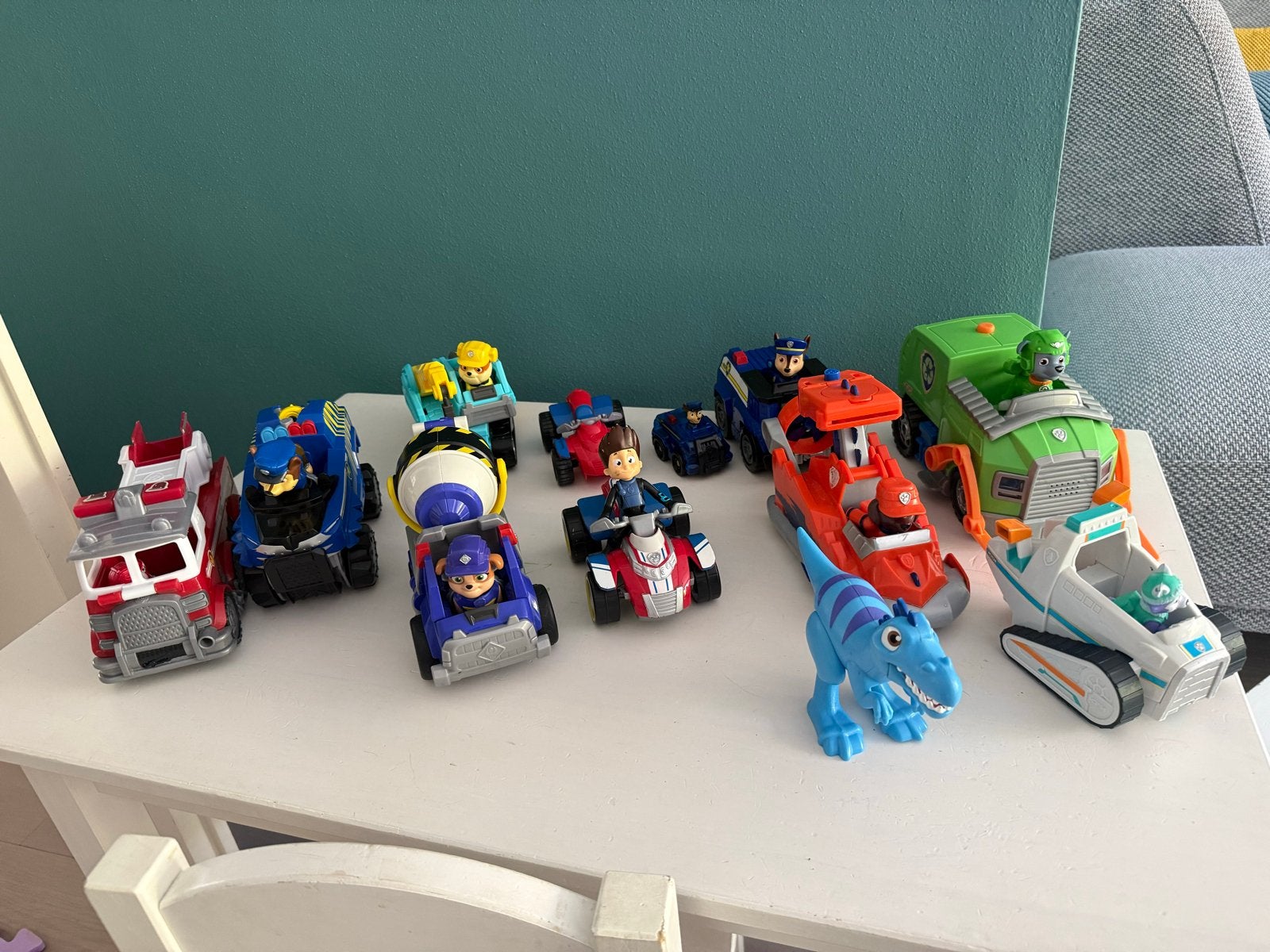 Grote collectie Paw Patrol speelgoed voertuigen en figuren, Ophalen of Verzenden, Gebruikt