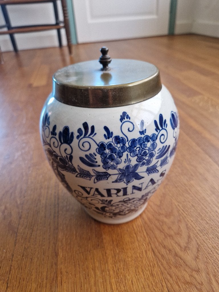 Antieke Oldenkott Weesp Tabakspot "Varina" Handwerk, Antiek en Kunst, Antiek | Keramiek en Aardewerk, Ophalen