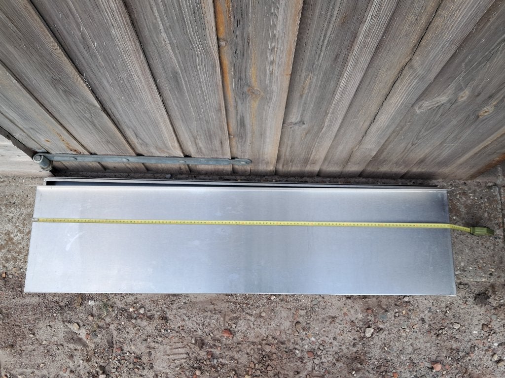 3 stuks - RVS stelling platen uit Horeca, Ophalen, Minder dan 50 cm, Gebruikt, 100 tot 150 cm