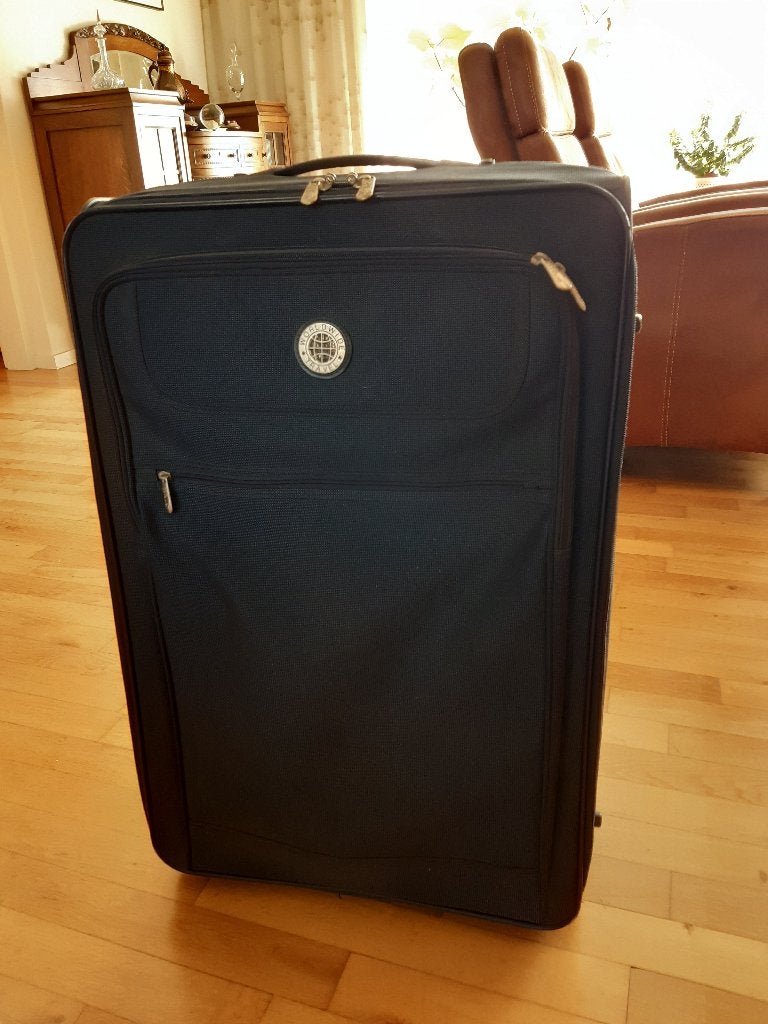 koffer, Wieltjes, Gebruikt, 45 tot 55 cm, Zacht kunststof