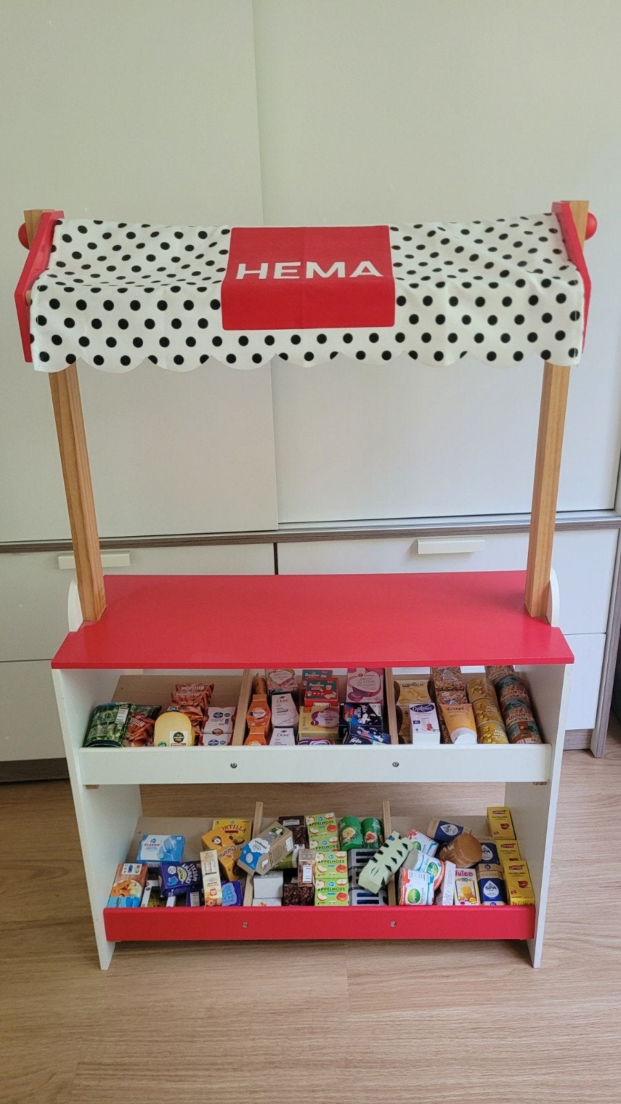 Hema houten marktkraam met accessoires, Ophalen, Zo goed als nieuw, Jongen of Meisje
