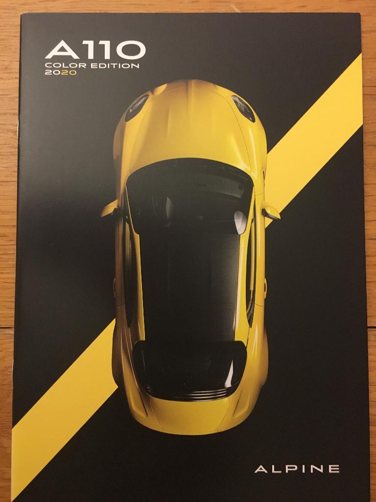Renault Alpine A110 Colour Edition brochure folder 2020, Ophalen of Verzenden, Zo goed als nieuw, Renault