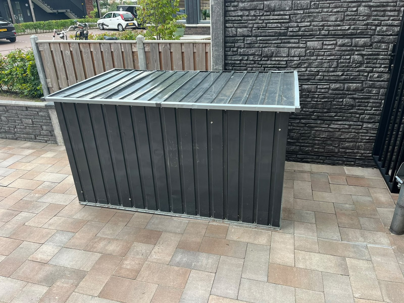 Opbergkrat XL voor tuinkussens, Tuin en Terras, Ophalen, Gebruikt, Metaal, Overige typen