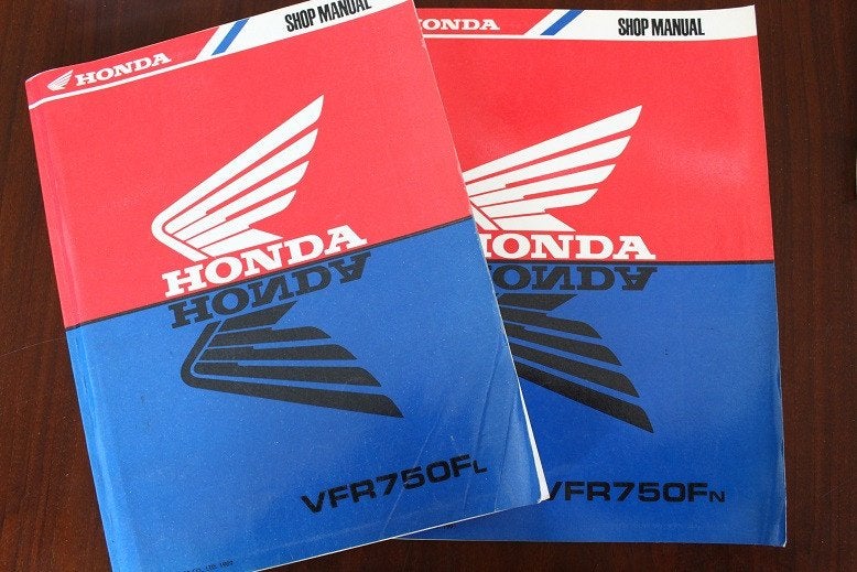 Honda VFR750 F 1989 motorcycle shop manual handboek, Motoren, Ophalen of Verzenden, Honda
