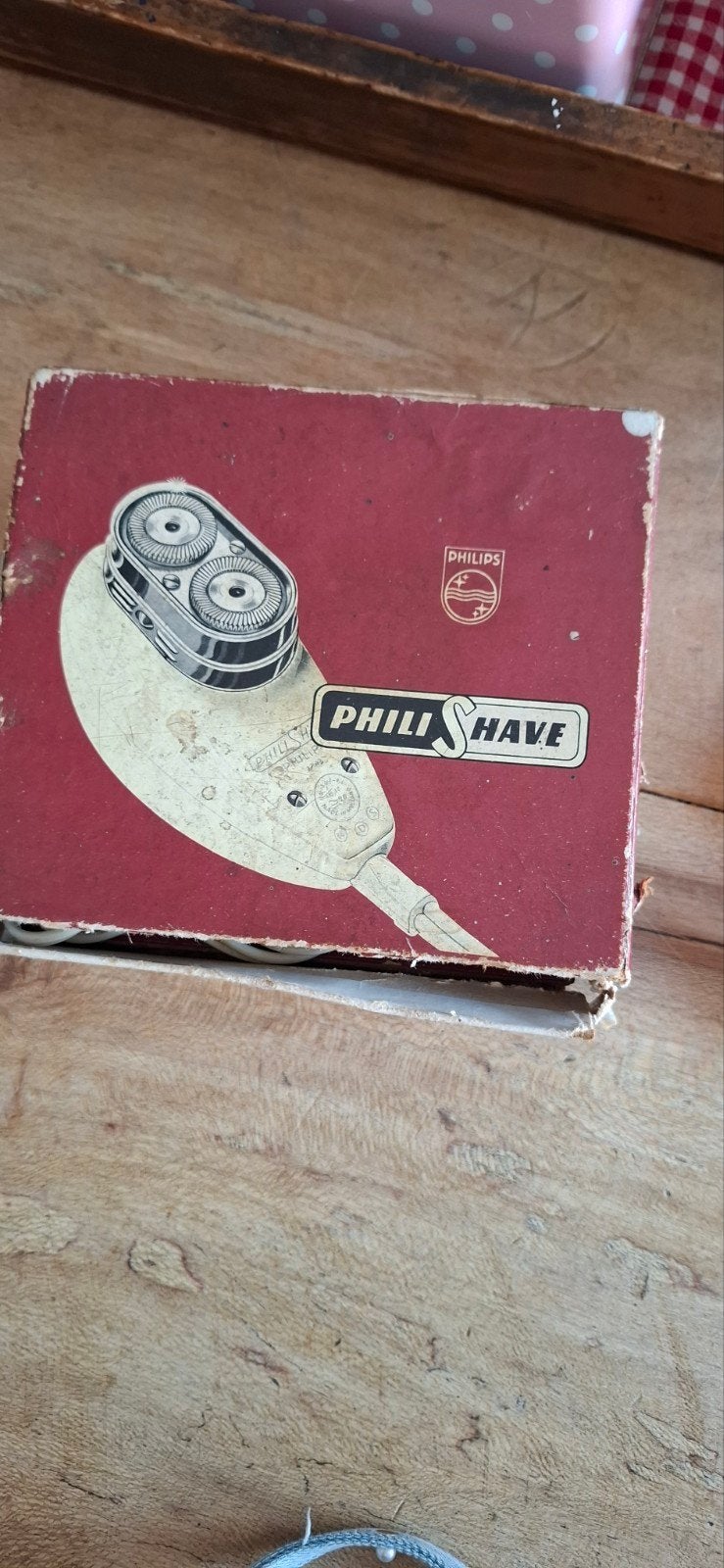 Vintage Philips Philishave Scheerapparaat in Doos, Ophalen of Verzenden, Gebruikt, Scheren en Epileren