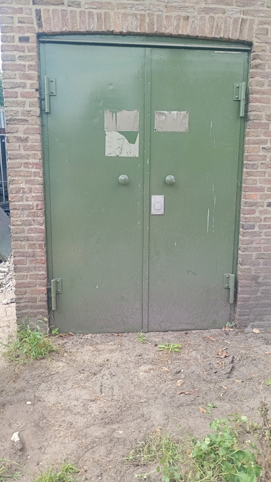 Stevige metalen buitendeuren - Gebruikt, Ophalen, 120 cm of meer, Metaal, 200 tot 215 cm
