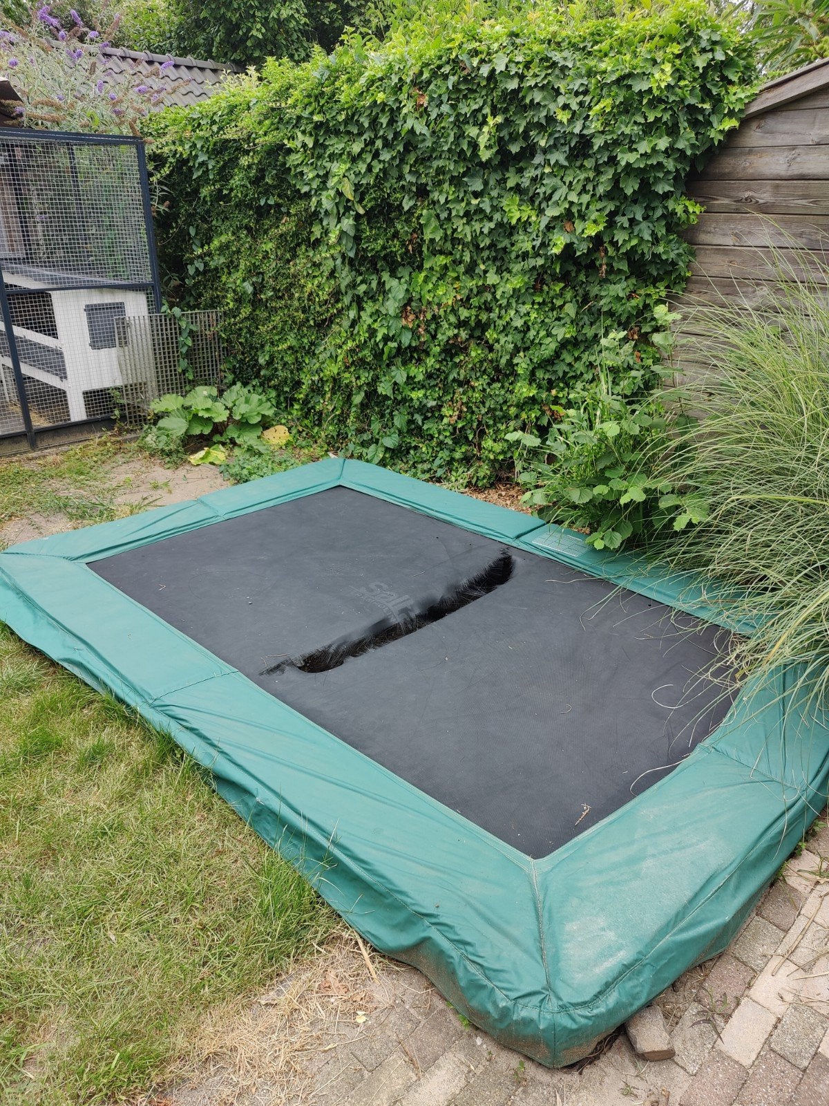 Trampoline rand 210x305 cm (gebruikt, met gebruikerssporen), Ophalen of Verzenden