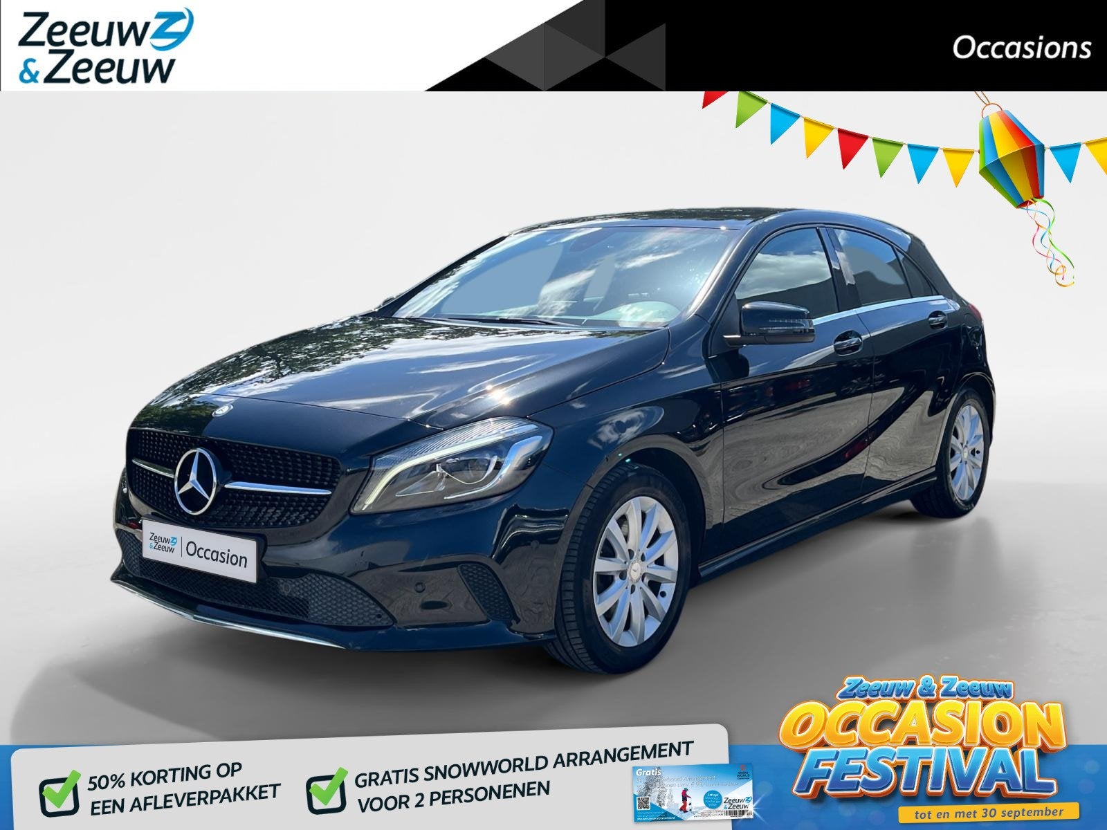 Mercedes-Benz A-klasse 160 Ambition | Navigatie | Cruise Con, Auto's, Voorwielaandrijving, Gebruikt, Euro 6, 4 cilinders
