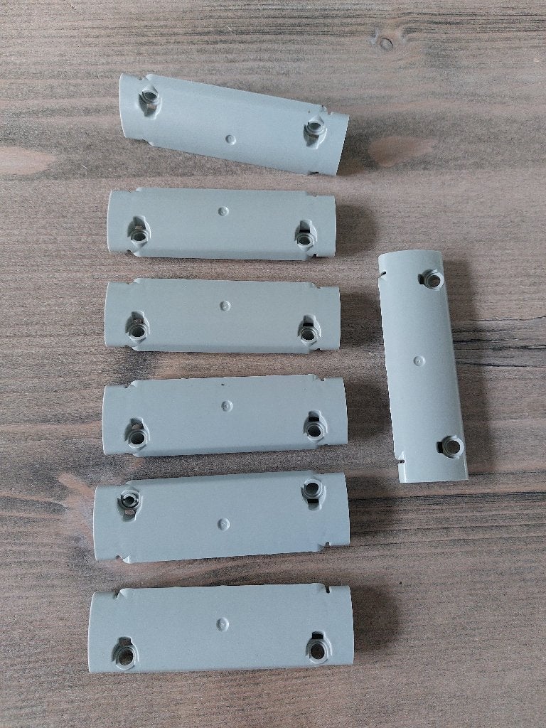 7 technic Lego paneel 11x3 gebogen met 2 pingaten, Lego, Ophalen of Verzenden, Zo goed als nieuw, Technic