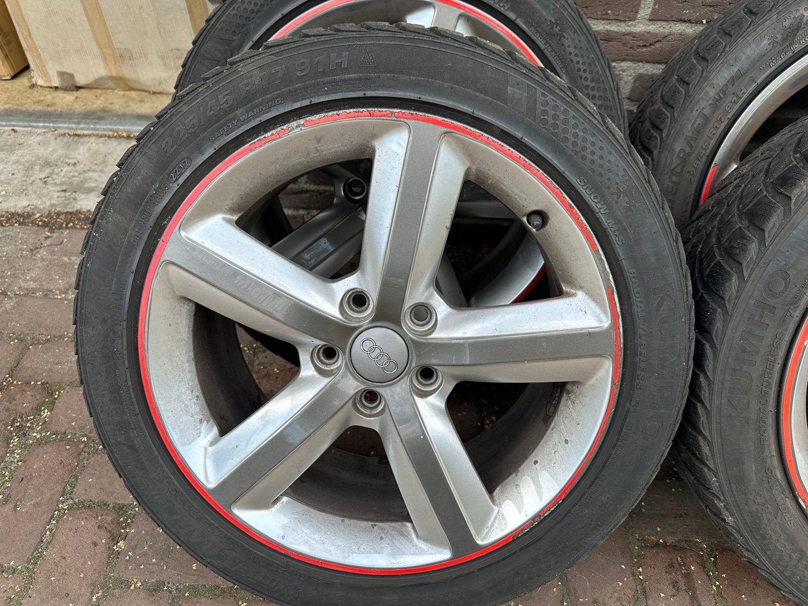 audi A3 velgen, Auto-onderdelen, Banden en Velgen, Ophalen, Gebruikt, Velg(en), 17 inch