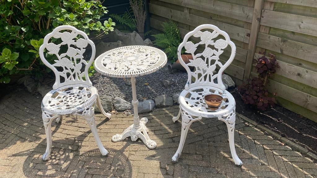 Bistro setje. Opknapper, Tuin en Terras, Tuinsets en Loungesets, Ophalen, Gebruikt, Overige materialen, 2 zitplaatsen