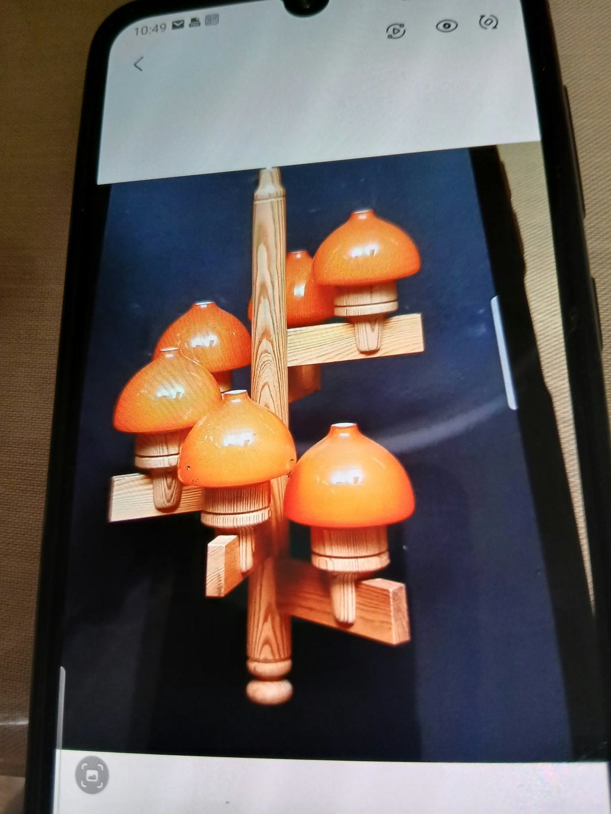 6 delige glazen Aneta hanglamp, Ophalen of Verzenden, Zo goed als nieuw