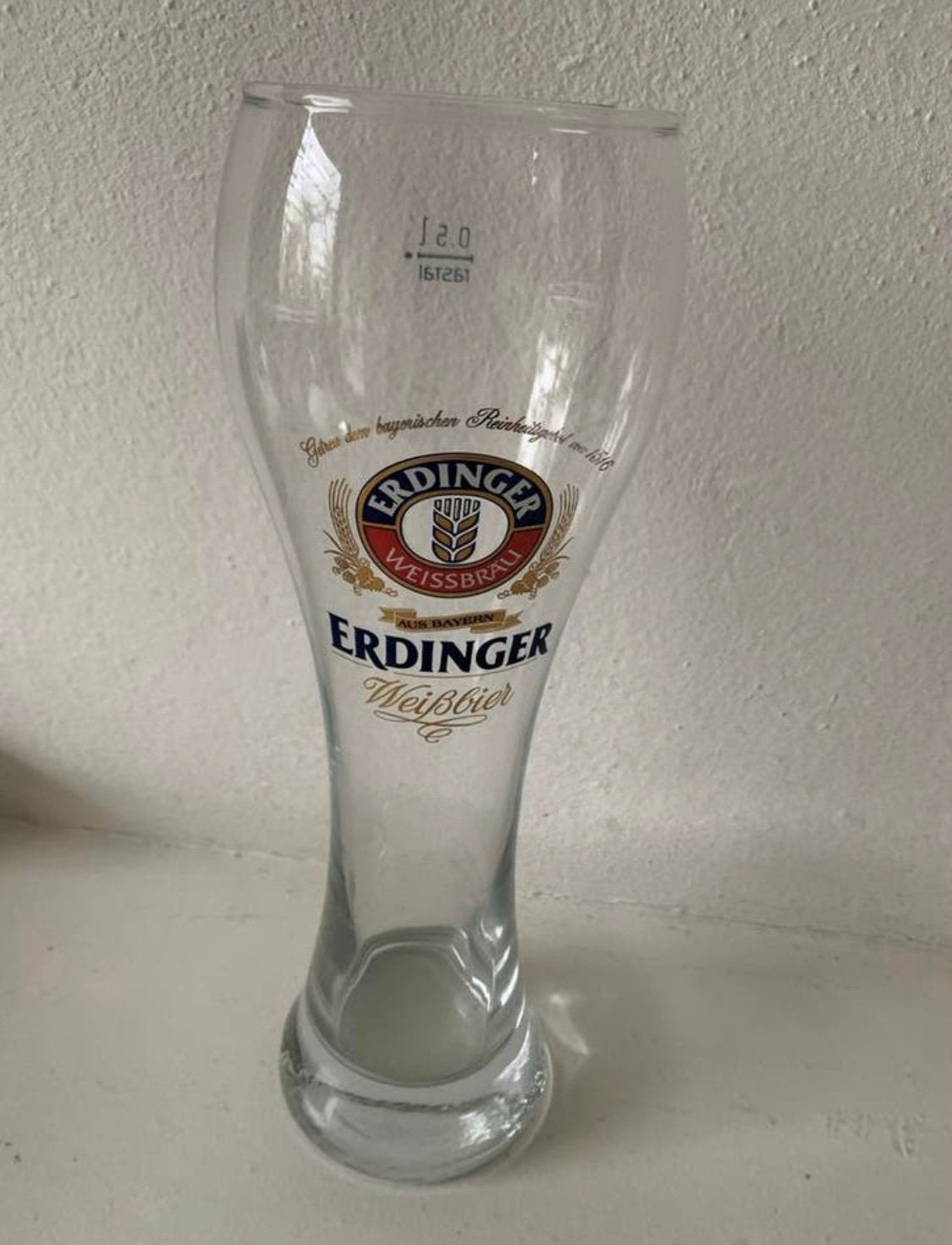 Mooi Erdinger Weissbierglas - 0.2L, Verzamelen, Ophalen of Verzenden, Gebruikt, Gebruiksvoorwerp