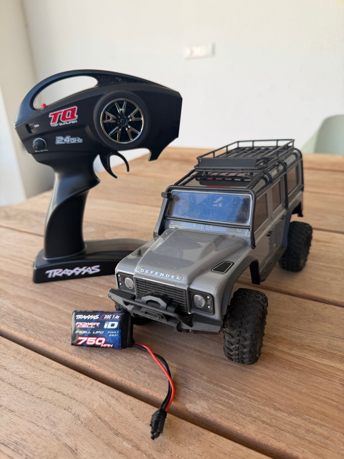 Traxxas TRX-4M Land Rover Defender RC Crawler, Elektro, Gebruikt, Auto offroad, Ophalen of Verzenden