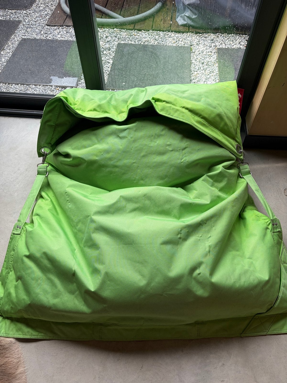 Originele Fatboy Buggle-Up Outdoor in de kleur groen., Ophalen, Gebruikt