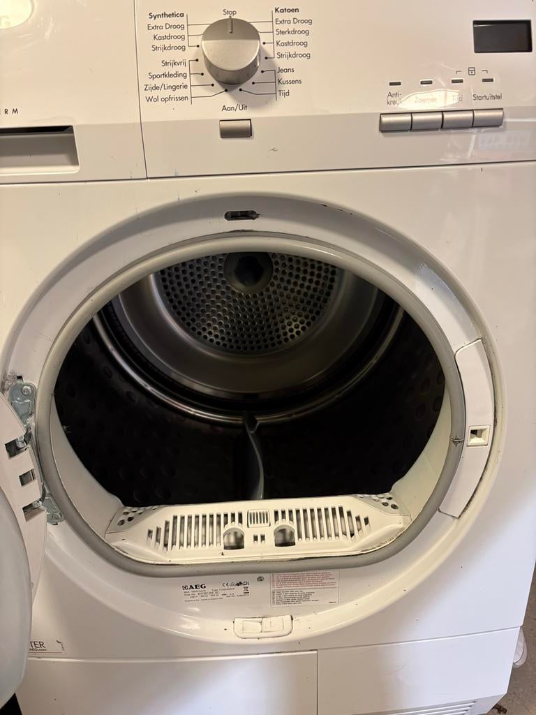 AEG Lavatherm T65370AH3 Condensdroger - Gebruikt, Witgoed en Apparatuur, Wasdrogers, Ophalen, 6 tot 8 kg, Gebruikt, Voorlader