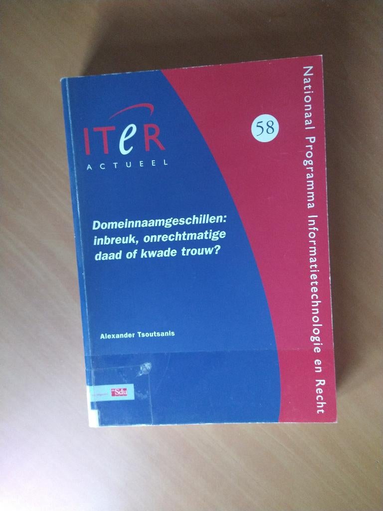 Tsoutsanis, Alexander. Domeinnaamgeschillen, Ophalen of Verzenden, Gelezen, Natuurwetenschap