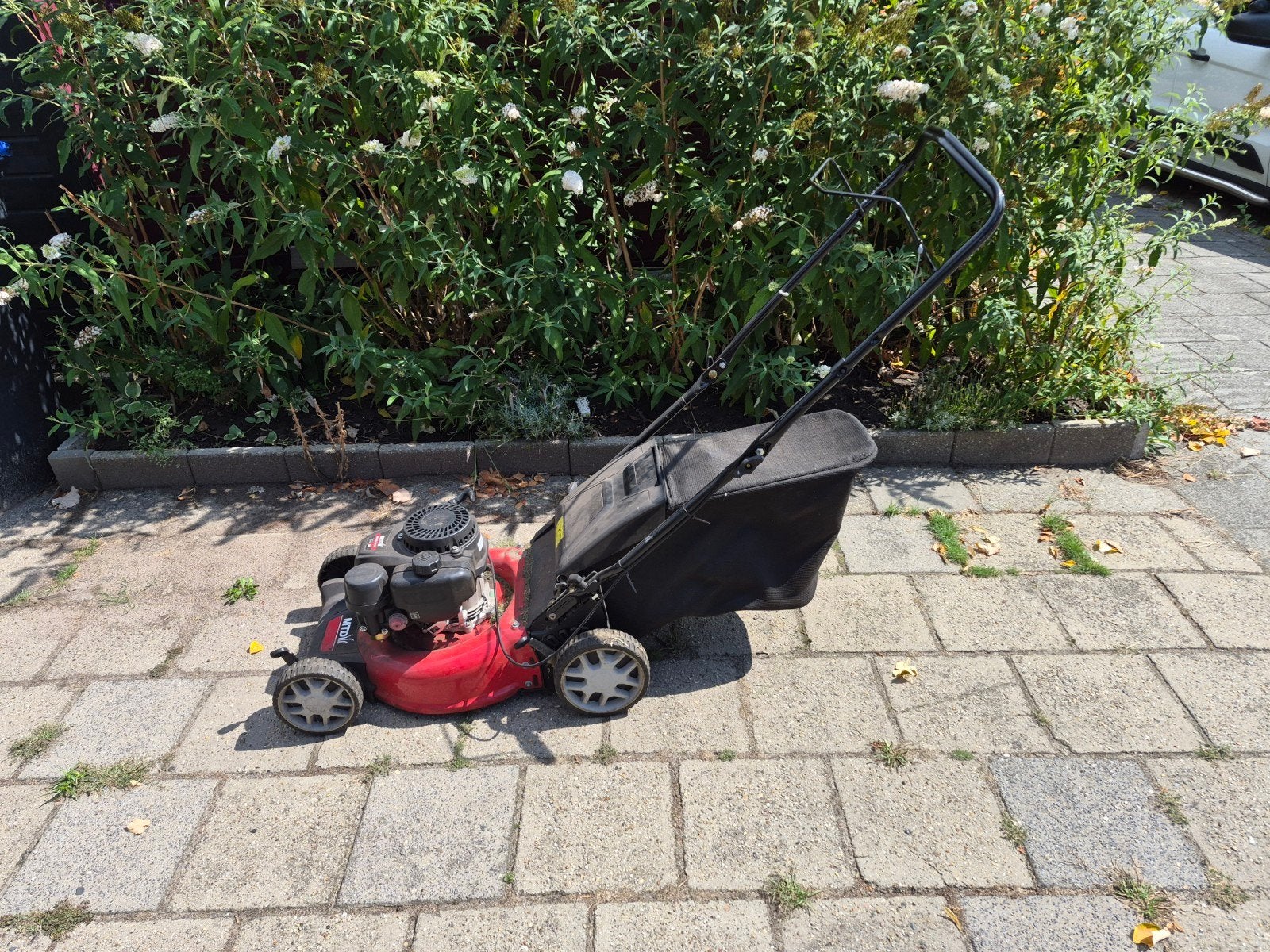 MTD Benzine Grasmaaier met Opvangzak - Gebruikt, Tuin en Terras, Ophalen, Cirkelmaaier, Gebruikt, MTD