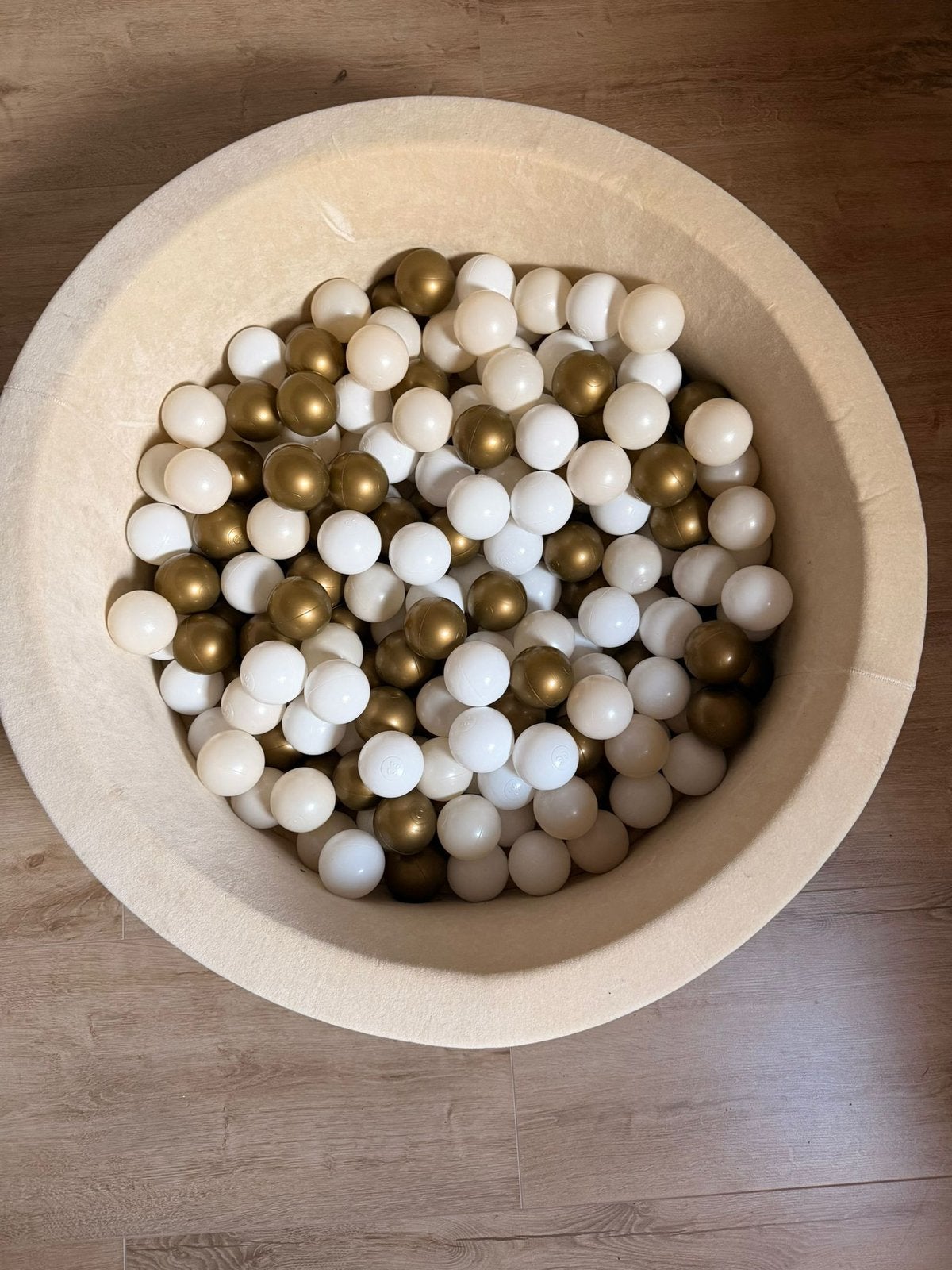 Moje. Ballenbad 90x30 cm - Cotton - Beige, Ophalen, Zo goed als nieuw, Jongen of Meisje