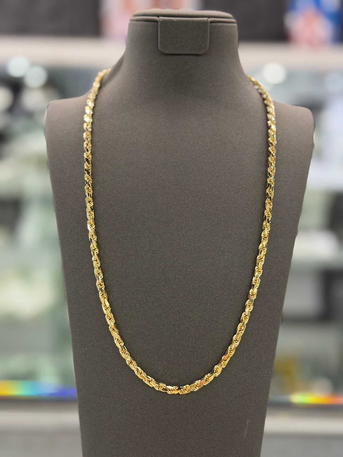 14 Karaat Goud - Ketting - Diamond Cut Rope - Nieuw -21.37Gr, Ophalen of Verzenden, Nieuw, Goud