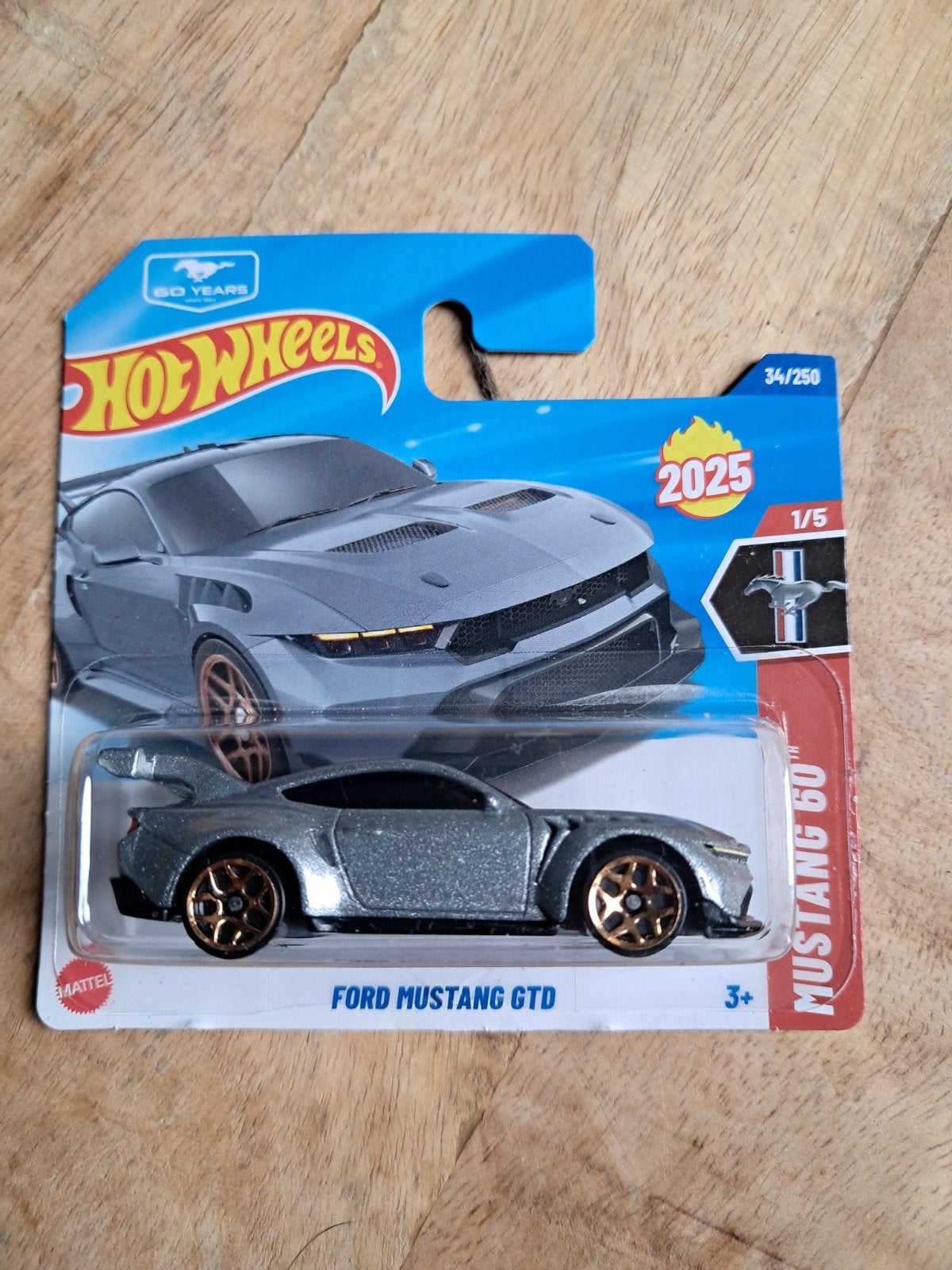 Hot Wheels Ford Mustang GTD grijs nieuw in verpakking, Ophalen of Verzenden, Nieuw, Auto