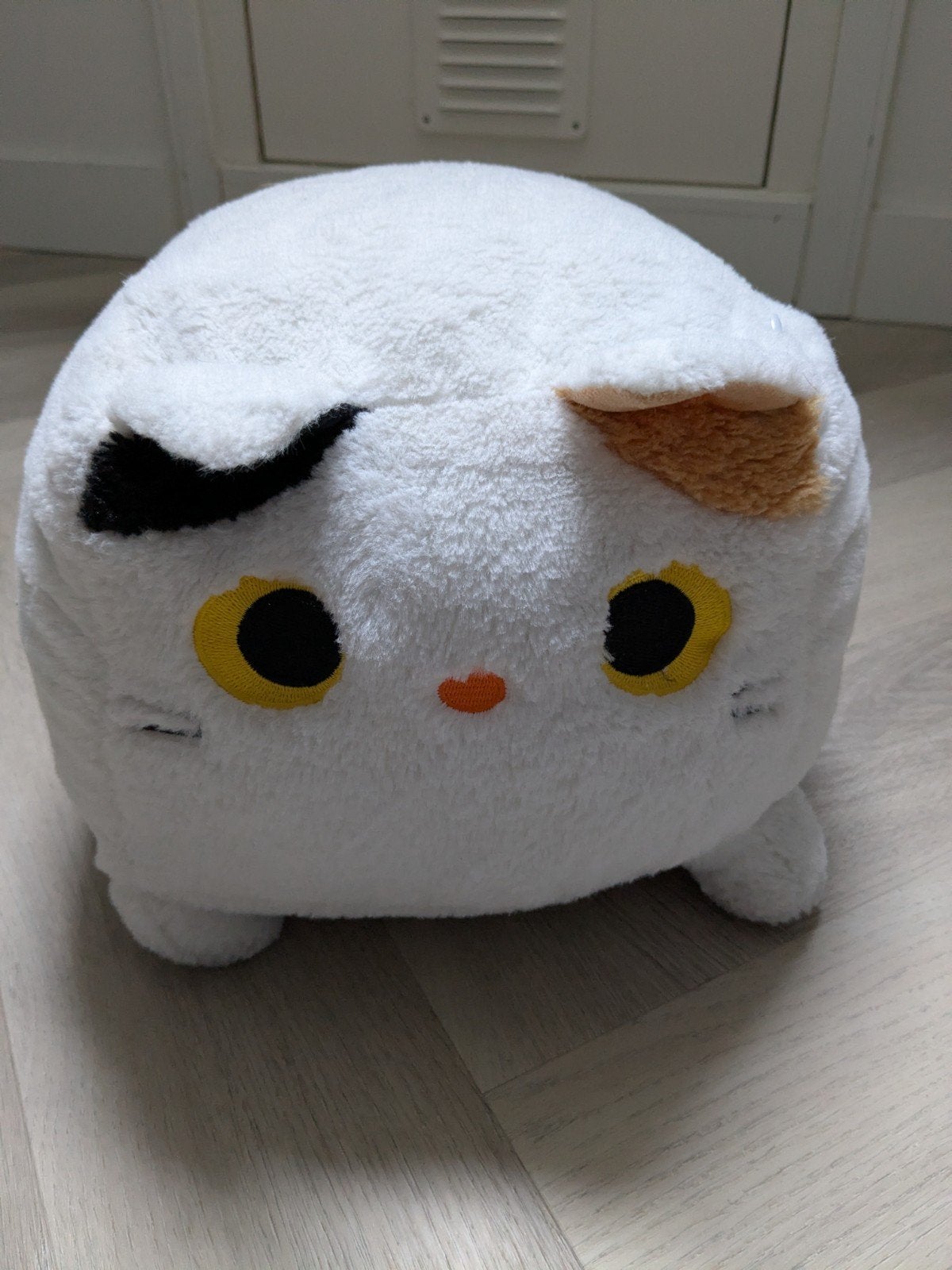 Schattige witte kat knuffel - zo goed als nieuw, Ophalen of Verzenden, Zo goed als nieuw, Wit, Kat