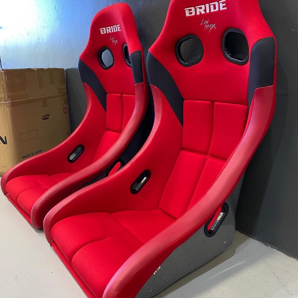 Bride Zieg IV low max rood kuipstoel sportstoel, Auto diversen, Ophalen of Verzenden
