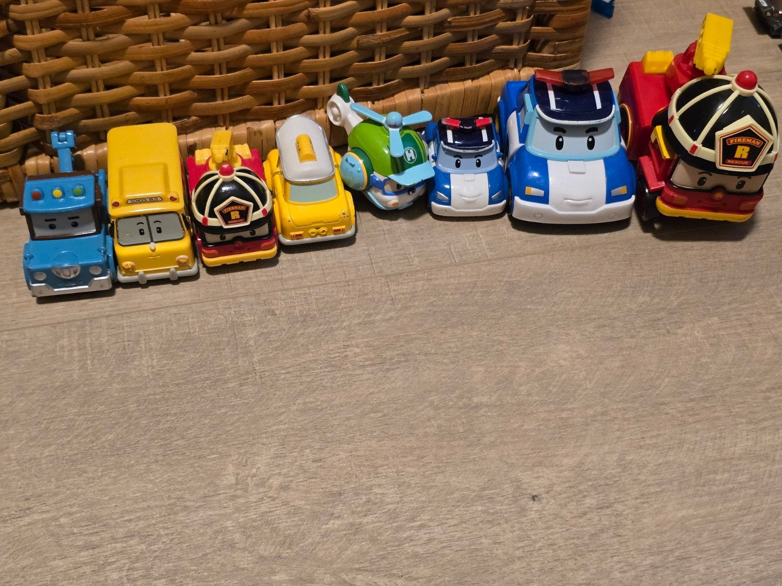 Robocar Poli speelgoed set - 8 voertuigen, Kinderen en Baby's, Ophalen of Verzenden, Gebruikt