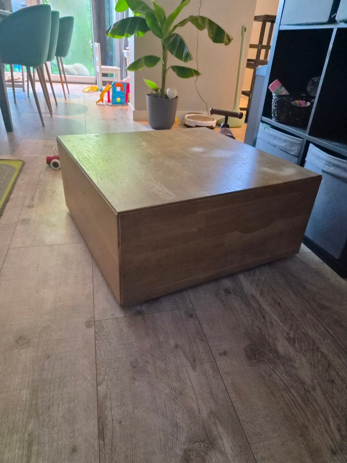 Salontafel, Ophalen, Gebruikt, 50 tot 100 cm, Vierkant