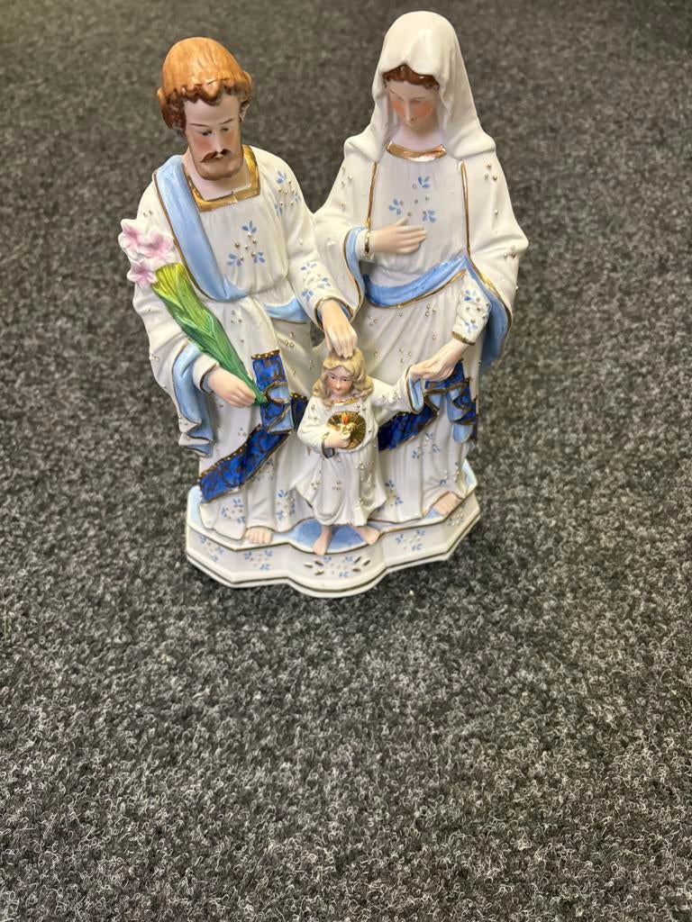 Beeld Heilige Familie - Jozef, Maria en Jezus, Antiek en Kunst, Antiek | Religie, Ophalen of Verzenden