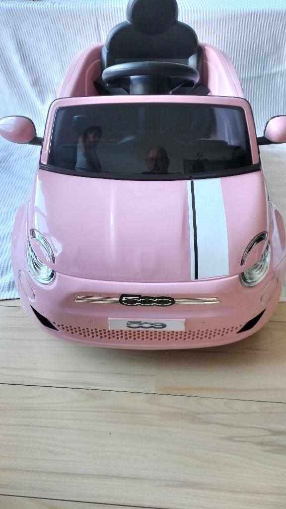 Nieuwe Roze Fiat 500 Elektrische Kinderauto, Nieuw
