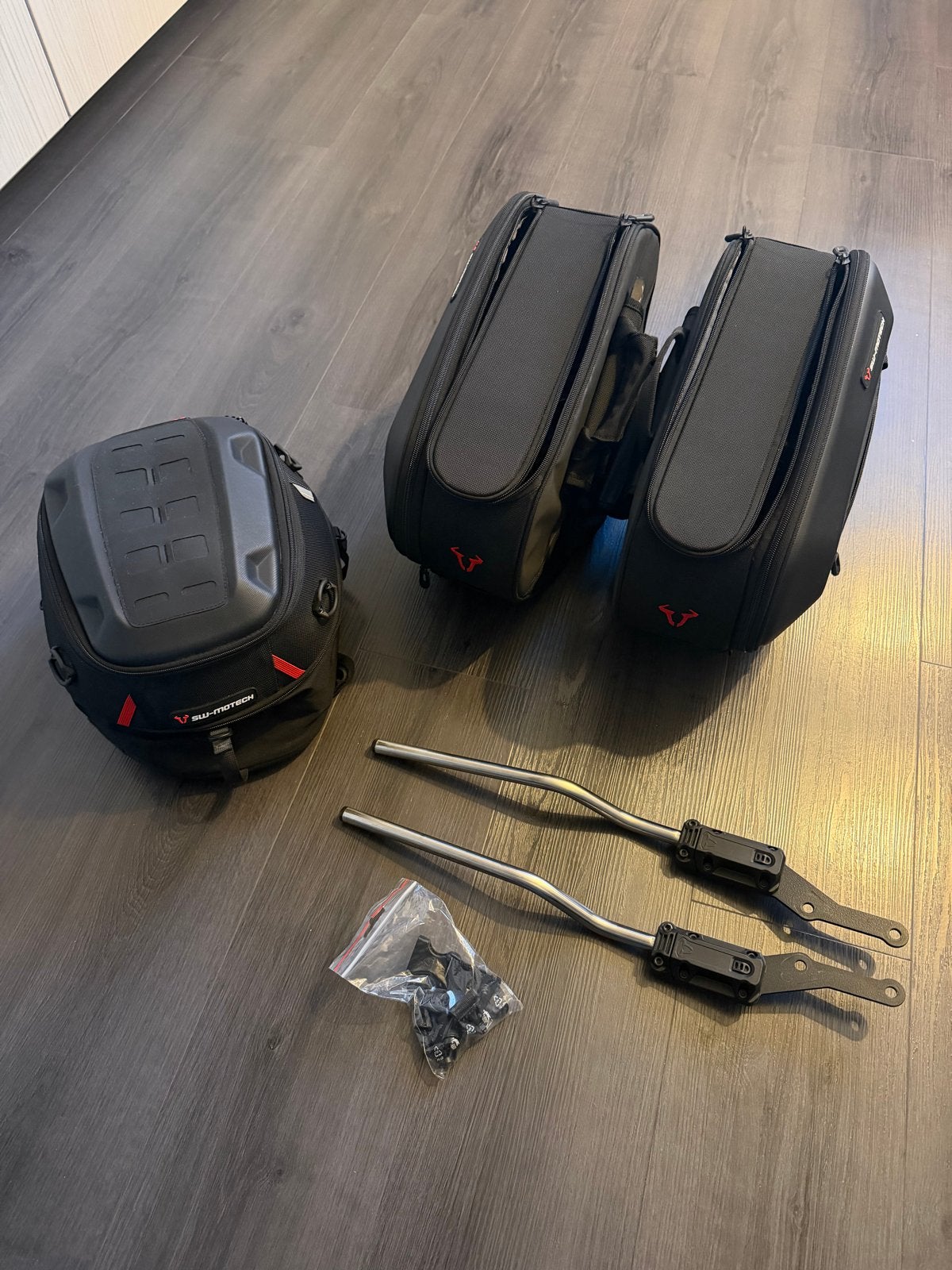SW-Motech PRO BLAZE zadeltassen en rearbag, Ophalen, Zo goed als nieuw
