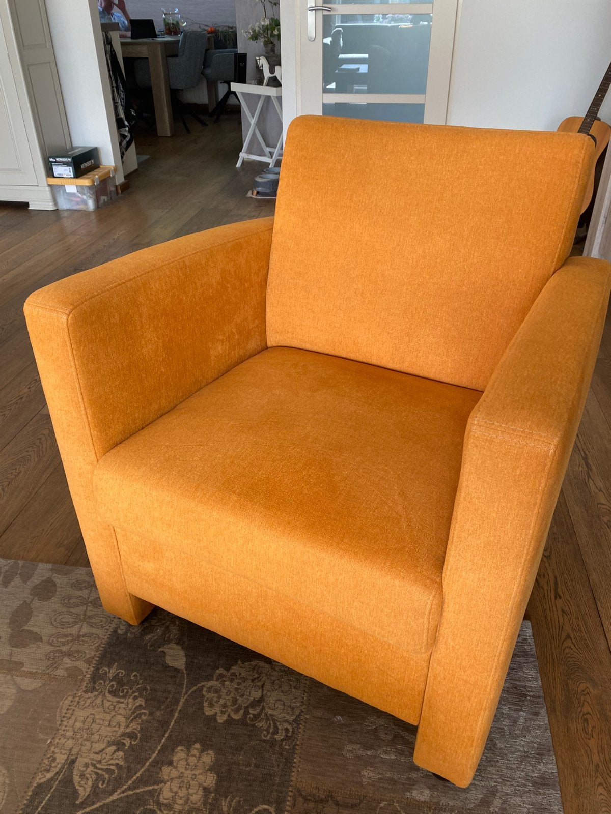 Twee ongebruikte fauteuils te koop, Huis en Inrichting, Ophalen, 75 tot 100 cm, Zo goed als nieuw, Stof