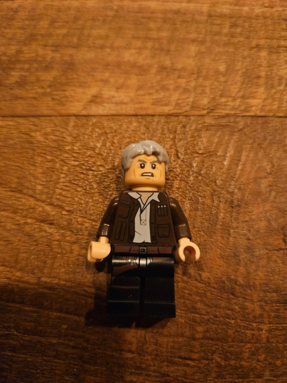 LEGO Han Solo Minifiguur met Grijs Haar - Star Wars