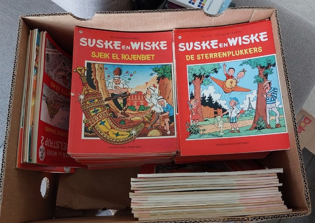 Suske en Wiske stripboeken + extra's, Boeken, Stripboeken, Meerdere stripboeken, Ophalen, Gelezen, Willy Vandersteen