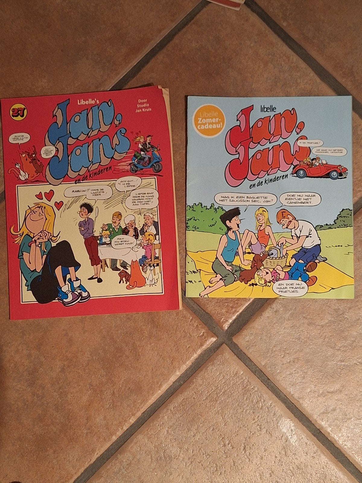 Jan, Jans en de Kinderen - 2 Libelle stripboeken, Meerdere stripboeken, Ophalen of Verzenden, Gelezen, Jan Kruis