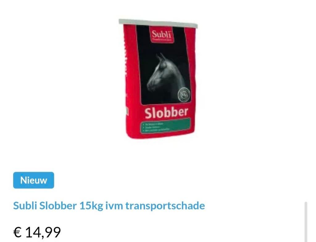 Paardenvoer uitverkoop, Ophalen of Verzenden, Vee