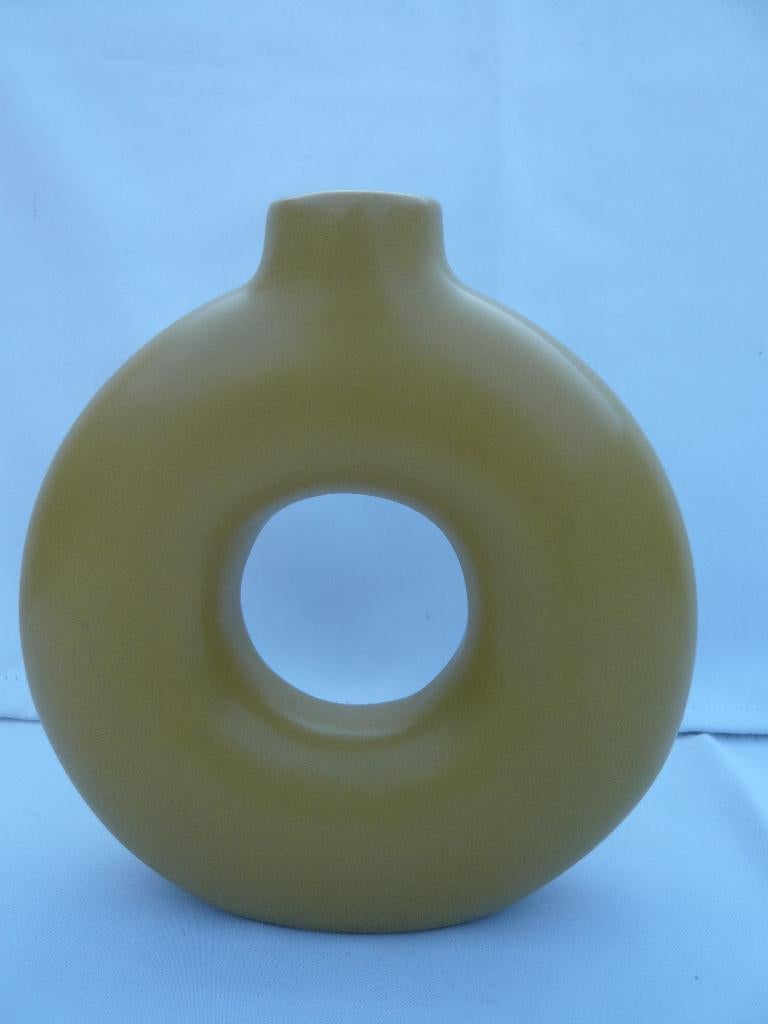 Donutvaas Strawberry & Applepie, Huis en Inrichting, Woonaccessoires | Vazen, Ophalen of Verzenden, Overige kleuren, Glas