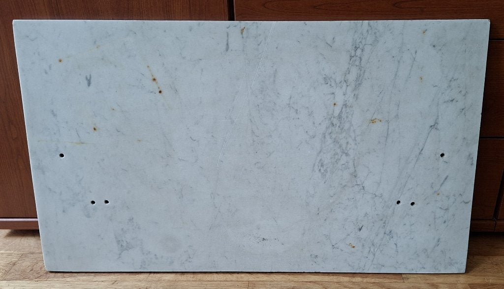 plank bianco carrara marmer, 69 x 40 x 1.7 cm, Ophalen, Gebruikt